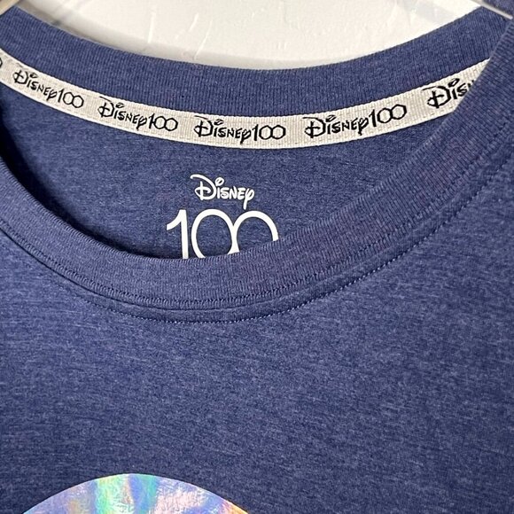 Disney 100th Anniversary Graphic Short Sleeve Blue Unisex T-Shirt XL NWOT - Picture 5 of 7
